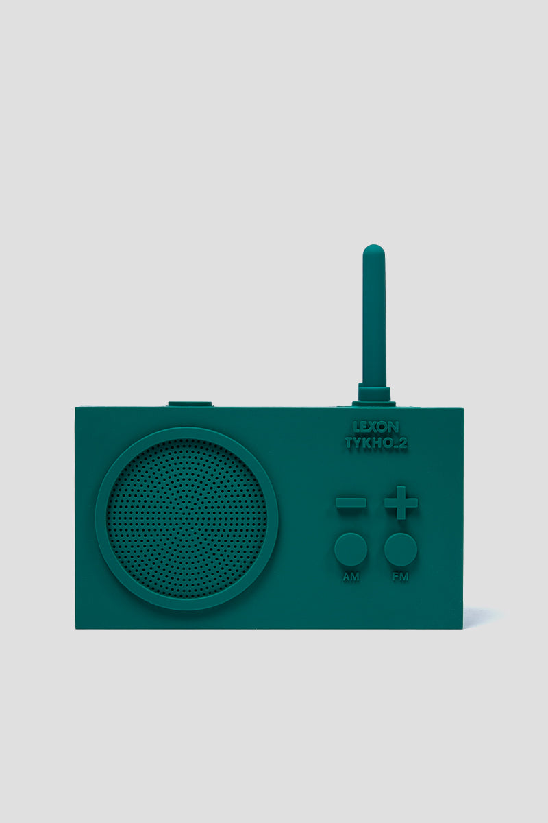 Lexon TYKHO 2 AM/FM Rechargeable Radio - DARK GREEN