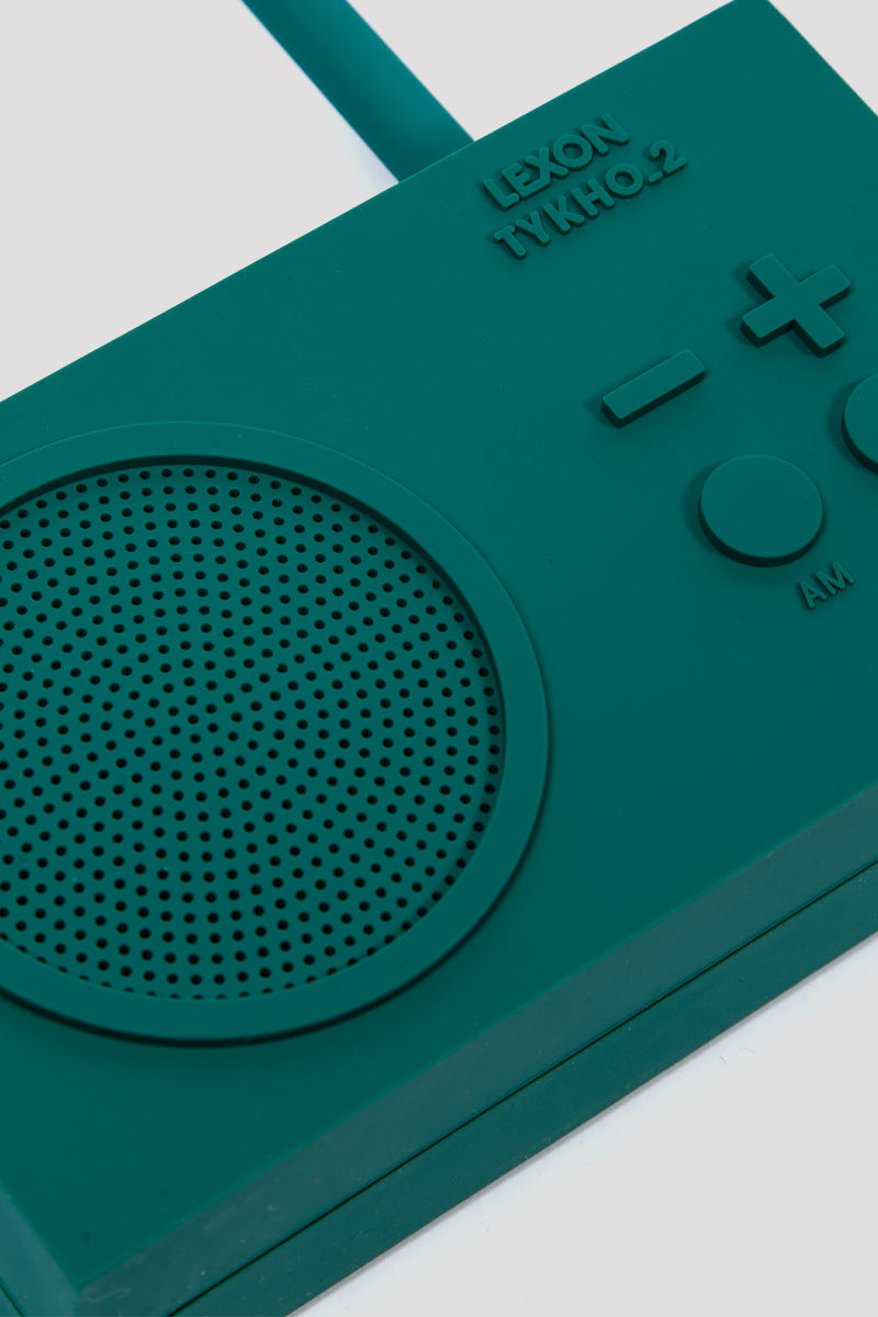 Lexon TYKHO 2 AM/FM Rechargeable Radio - DARK GREEN