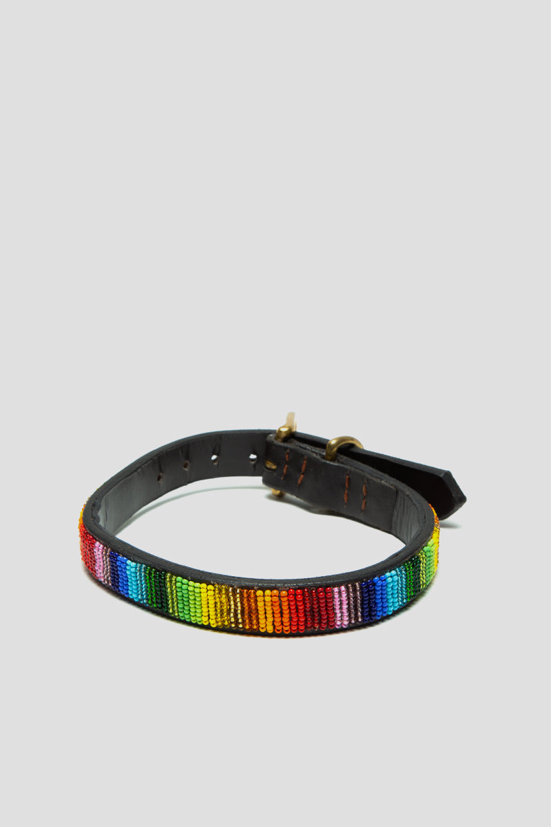 rainbow beaded collar