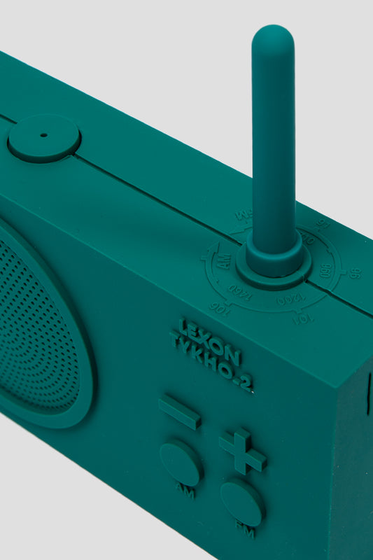 Lexon TYKHO 2 AM/FM Rechargeable Radio - DARK GREEN