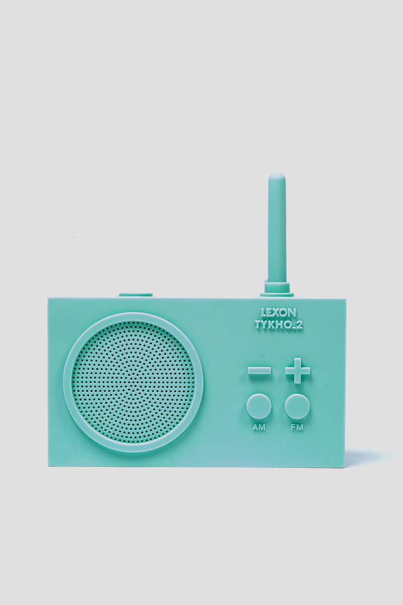 TYKHO 2 AM/FM Rechargeable Radio WATER GREEN