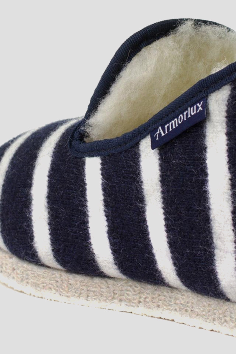Armor Lux Slippers - Navy & White